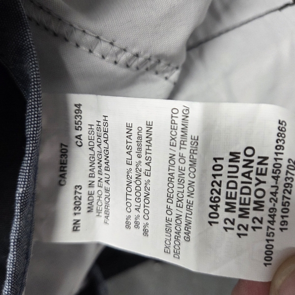 NWT Lee Women's Charcoal Flat Front Shorts - Picture 4 of 4